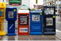 Photo Texture of Newspaper Vending Machine 0002